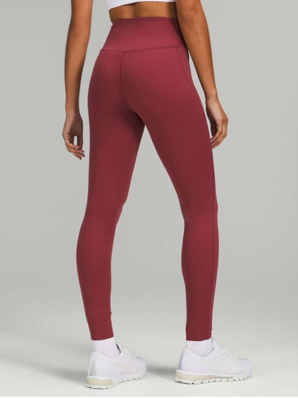 Lululemon Base Pace High-Rise Tight 28" Brushed Nulux Mulled Wine Size 2